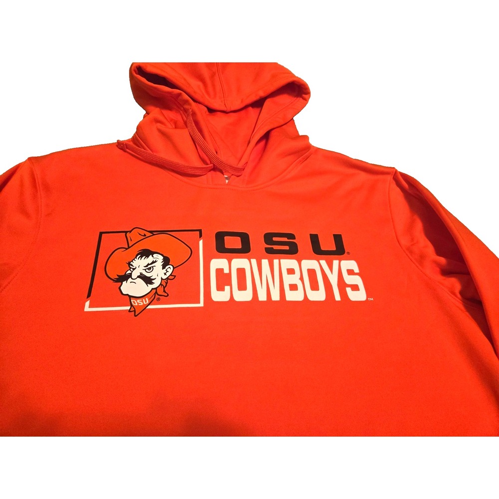 Fanatics Oklahoma State Cowboys‎ Hoodie Men's Large Orange/Black NWT - Picture 4 of 10